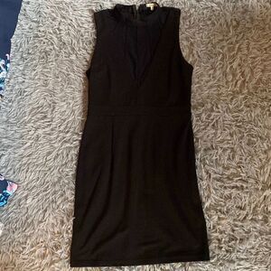 Bleuh Ciel High Neck Mesh Body Con dress